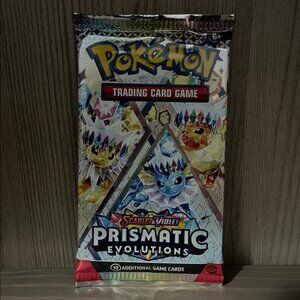 Pokemon Prismatic Evolutions SEALED UNWEIGHED Booster Pack (Random Art, On Hand)
